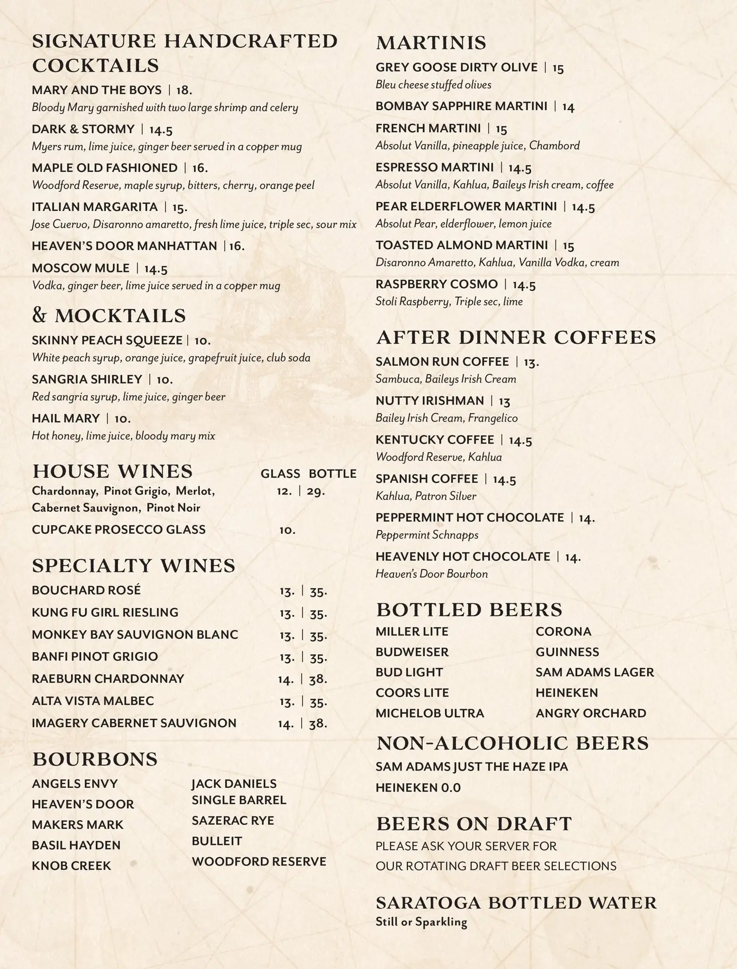 Salmon Run Fish House menu, page 4